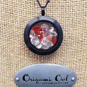 Origami Owl Black Hinged Medium Locket-The Future